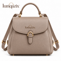 Lumqazix™ Warm Gray Flap Backpack