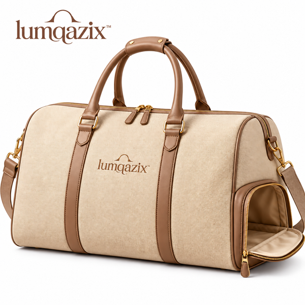 Lumqazix™ Warm Sand Canvas-Look Duffel