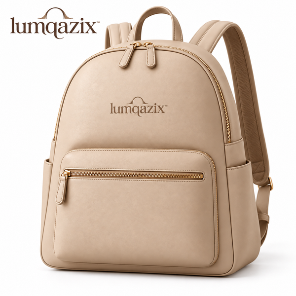 Lumqazix™ Warm Sand City Backpack