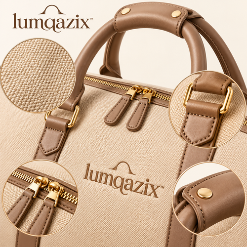 Lumqazix™ Warm Sand Canvas-Look Duffel