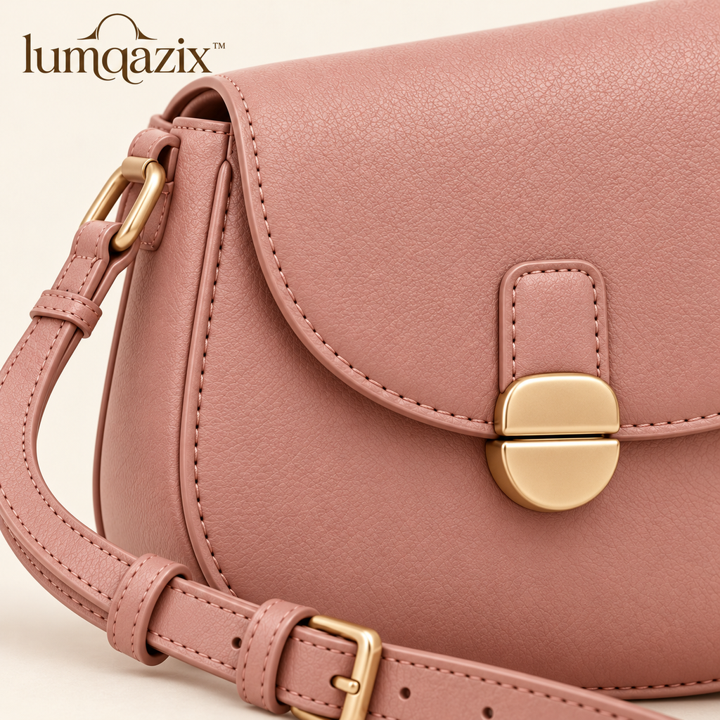 Lumqazix™ Dusty Rose Flap Crossbody