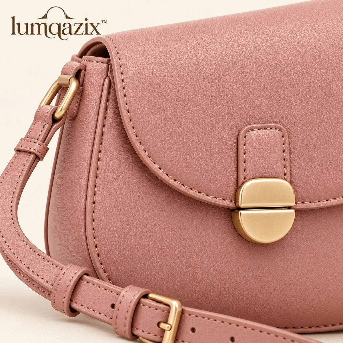 Lumqazix™ Dusty Rose Flap Crossbody