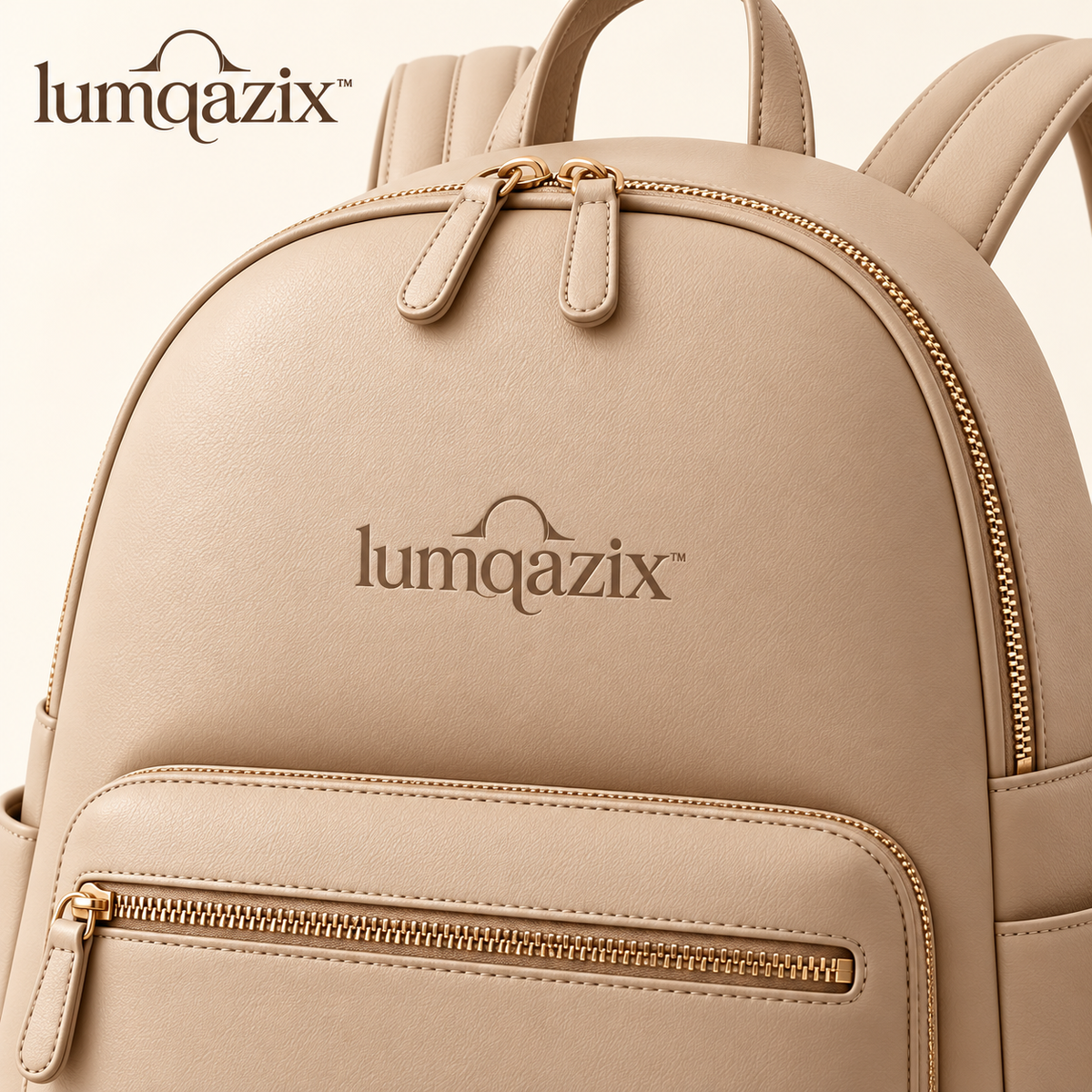 Lumqazix™ Warm Sand City Backpack